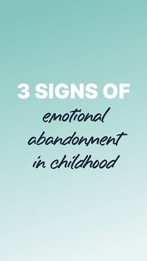 36K views · 321 reactions | 3 signs you were emotionally abandoned as...