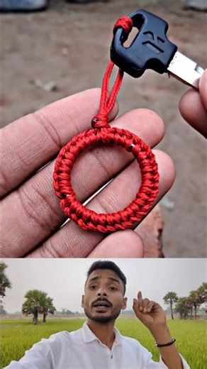 Amazing DIY Keychain 🔥 Simple Thread Hack That Looks Premium! 😍