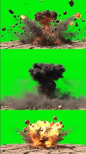 Explosion Green Screen Animation Video VFX