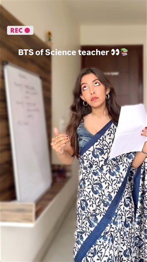 BTS 📸 of science teacher - behind the scenes 🎀 #scienceteacher #aishwaryachauhan