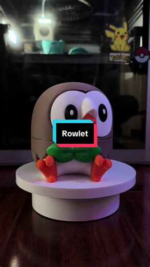 Rowlet!! . . . . . #3dprinting #3dprint #pokemontiktok #pokemoncommunity #rowlett