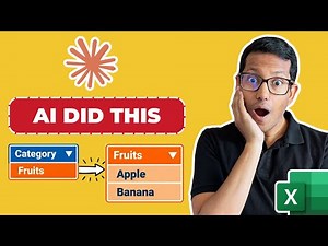 Dependent Drop Down Lists in Excel (Made Entirely by AI)