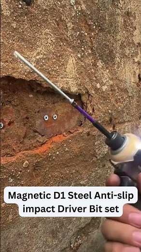Magnetic D1 Steel Impact Bit Set – No More Slipping Screws!