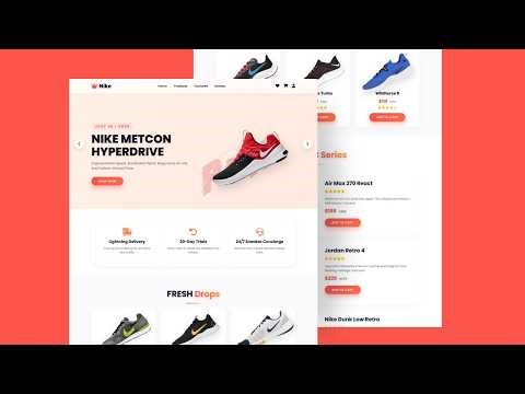React JS Sneaker Website Design Template | Free Source Code | Responsive E-Commerce UI