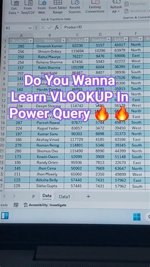 VLOOKUP In Power Query 😯 🔥 | VLOOKUP से बेहतर तरीका 😎 Power Query Merge Explained! #excelshorts