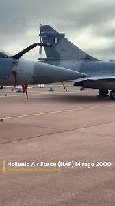 A Pair of Hellenic Air Force (HAF) participated in the Royal International Air Tattoo (RIAT) 2025 with a pair of Mirage 2000-5 jets #RIAT #hellenicairforce #greece #HAF #Mirage2000 | Dcfh Aviation