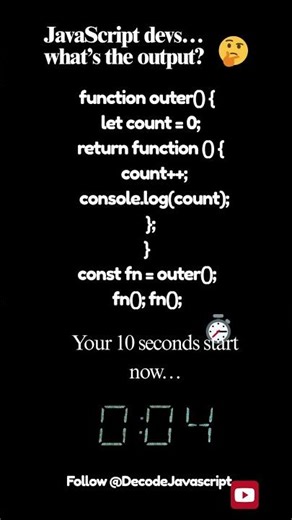 Closures Explained in 15 Seconds 🔥