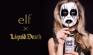 Liquid Death and Elf Beauty collab on ‘Corpse Paint’ to unleash your inner dark diva