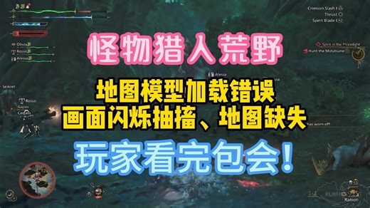怪物猎人荒野 地图模型加载错误、画面闪烁抽搐、地图缺失 玩家看完包会！