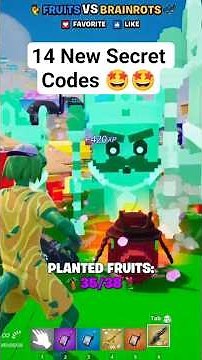 14 New Secret Codes in Fruits VS Brainrots Fortnite Code by Pandvil