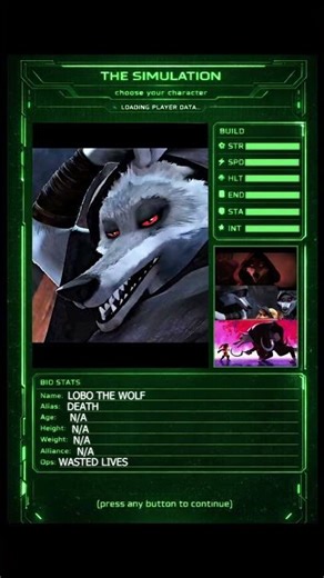 THE SIMULATION - LOBO THE WOLF