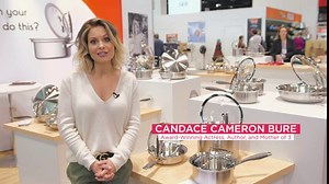 CookCraft | Stainless Steel 3-Ply Bonded Cookware Set, 10-Piece, Silver Clad Aluminum Core with Vented Latch Lid