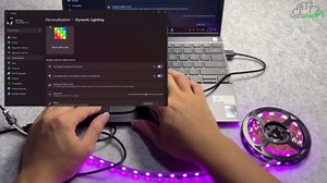 A Plug-and-Play Dynamic Lighting RGB Controller Designed for Windows 11,Suitable for Various Devices Such as Laptops,PCs,Tablets, etc.Easy Control of RGB LED Strip Color Directly From Windows 11