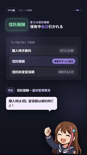 保有中ずっと引かれるコストはどれ？【FP3級・ショート】 #fp3級