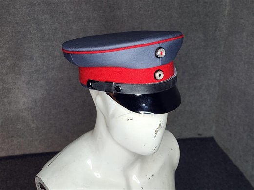 WWI German M1907 Prussian Field Cap - Handmade Military Crusher Hat - Imperial Army Wool Cap - - Etsy