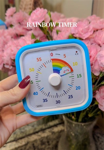 Rainbow Timer for Toddlers — Visual Countdown Clock for Kids
