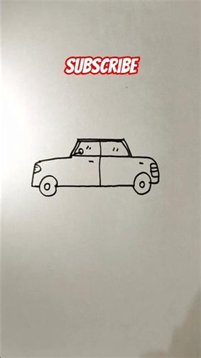 Very easy car drawing with T🚙