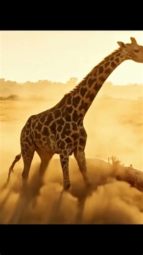 GIANT Snake Surprises Giraffe