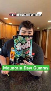 Trying Mountain Dew Gummy Worms