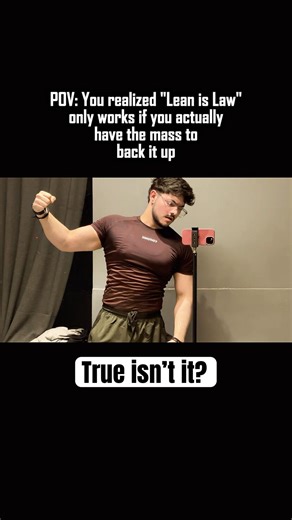Stop Chasing Lean… Build This First👊🏻 #fitness #gym #viral