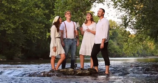 Family Band Sings Beautiful A Cappella Rendition of 'Down to the River to Pray' | FaithPot
