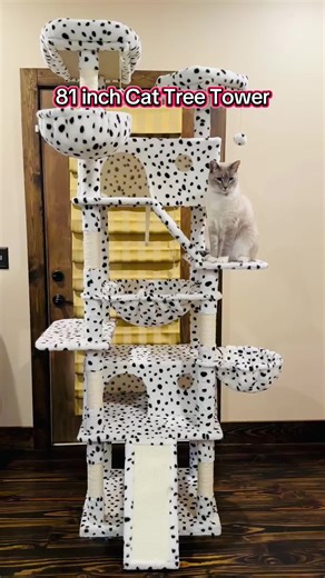 Multi-Level 81in Cat Tree Tower for Indoor Cats