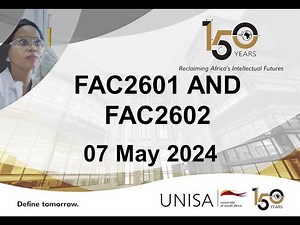 FAC2601 AND FAC2602 07052024