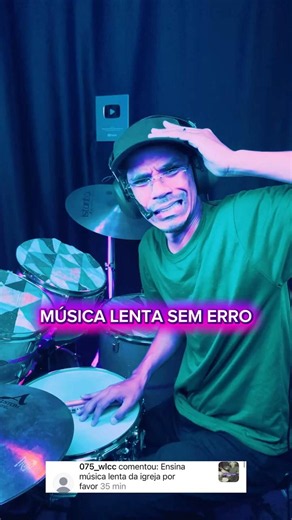 MÚSICA LENTA DA IGREJA na bateria: toque bonito sem se perder no tempo