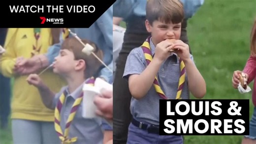 Prince Louis indulges in s'mores