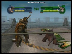 Godzilla save the Earth - Baragon vs Megalon