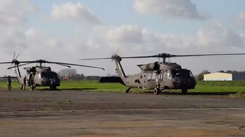 US Army helicopters take off and deploy to NATO countries