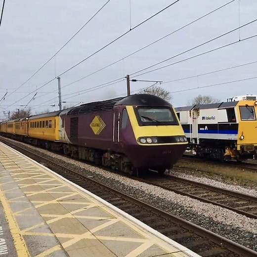 2 Colas Rail Class 43's, Operating The Network Rail Test Train Through Northallerton #class43 #hst