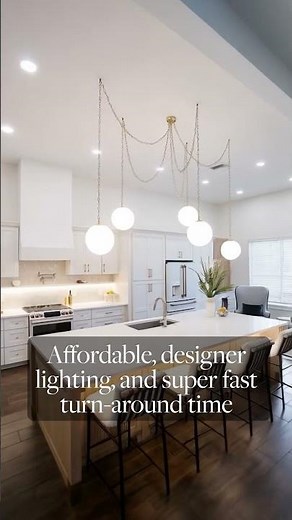 Transform your Kitchen with Custom Lighting by Hangout Lighting
