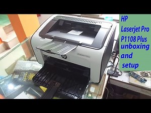 HP Laserjet Pro P1108 Plus Single Function Wired Laser Printers unboxing and full setup.