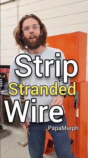 How to strip stranded wires