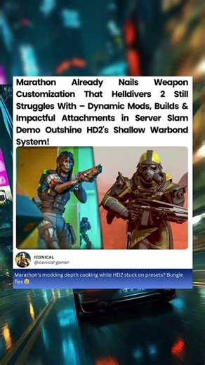 Marathon Already Nails Weapon Customization That Helldivers 2 Still Struggles With #helldivers