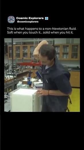 Non Newtonian Fluid Experiment