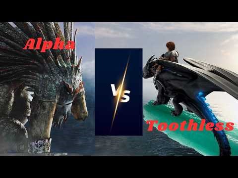Alpha Dragon vs Toothless ⚔️ Epic Dragon Battle in HD | Ultimate Showdown