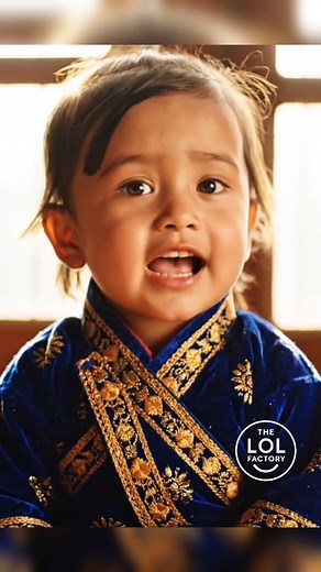 🥺आमा–बाबा नै भगवान ❤️ A cute 1-year-old Nepali baby girl in blue and golden clothes speaks heart-touching lines about parents being the real gods. Emotional, pure, and full of love. 🙏👶💙✨ #parents #mom #dad #god #fblifestyle #nepali | The LOL Factory