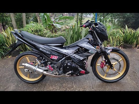 Satria FU modification parts, handsome daily motorbike modification references