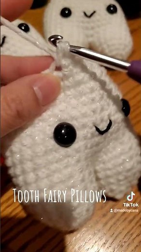 Tooth fairy pillows - crochet amigurumi
