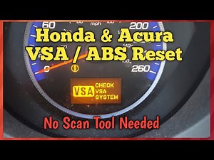 How To Reset Acura & Honda VSA / ABS Light. Fix It Yourself (No Scan Tool Needed)