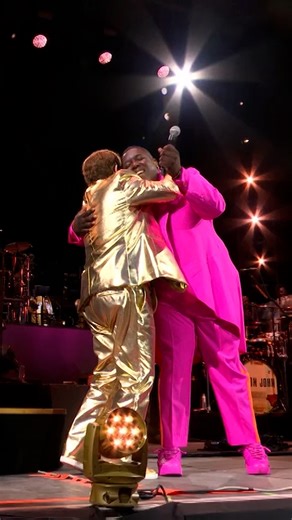 Getting to sing about love and acceptance with Jacob Lusk from Gabriels and the London Community Gospel Choir at Glastonbury Festival last year was a highlight of the night! Watch the full song on my YouTube now. | Elton John