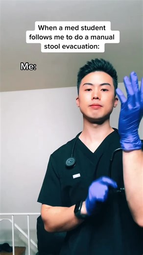 Manual Stool Evacuation in Medical Setting