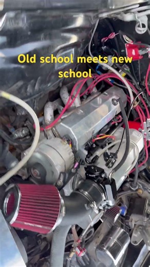 Small block Chevy with efi in an early seventies Camaro. Holley TerminatorX