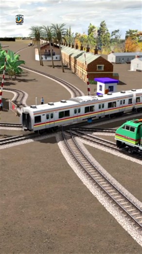 Train Bends Crossing the Crossing Gate #रेलगाड़ी #indianrailways #railway #automobile #railroad