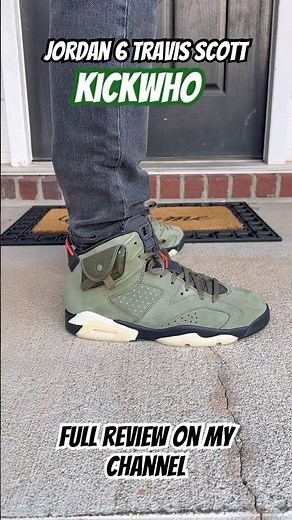 Jordan 6 Travis Scott via kickwho. Full review on my channel #jordan #shoes #review