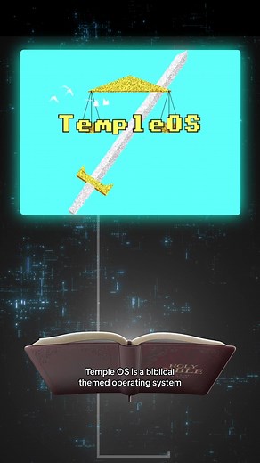 TempleOS was an operating system made by 1 person as a mission from god. Heres why its so legendary het controversial 👩‍💻 #templeos #software