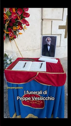 Le immagini dei funerali di Peppe Vessicchio 🙏Presenti Rudy Zerbi, e Cuccarini