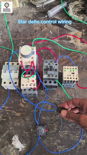 Star delta starter control wiring